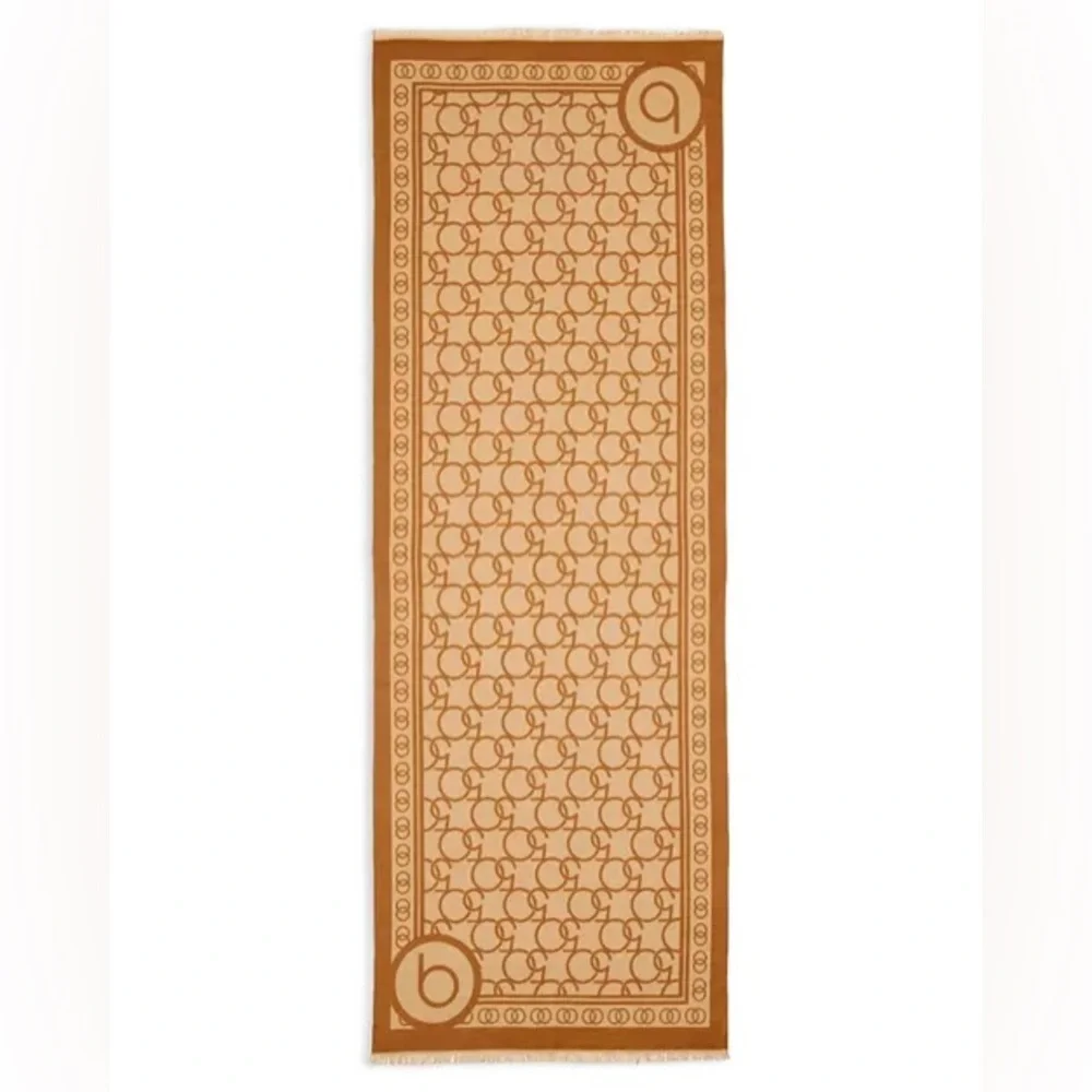 Bloomingdale’s 50th Anniversary Exclusive Logo Scarf - Camel 72” X 26” W